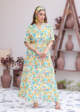 Nawaem Altulle - Abeer - floral - cotton - 1 Piece
